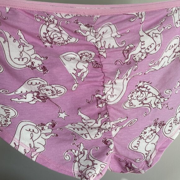 NWOT Retro 2007 Victoria's Secret Angels Ruched Back Panties Size L Pink Cotton - Picture 7 of 12